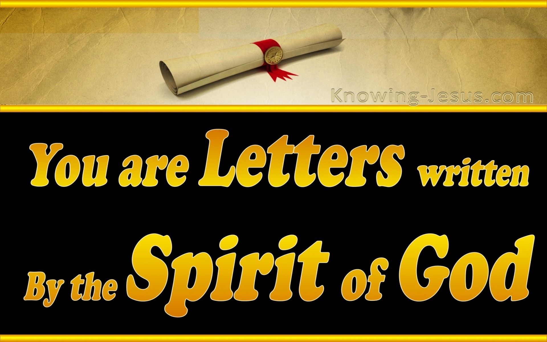 2 Corinthians 3:3 Letters Written On The Heart (gold)